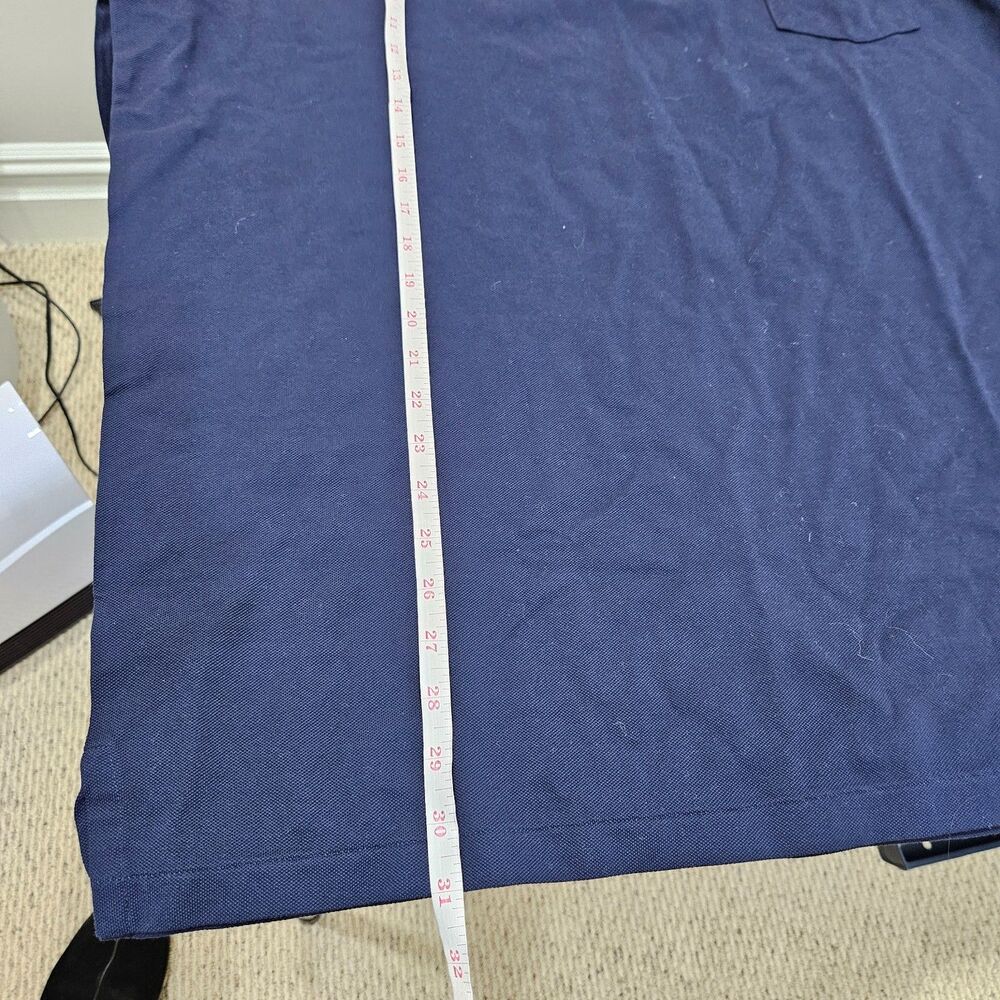 Polo Ralph Lauren Mens Stretch Mesh Polo Shirt Size XXL Navy Custom Slim Fit - Picture 10 of 11